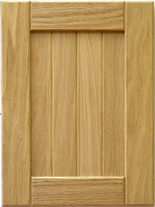 Mission Cabinet Door in Red Oak